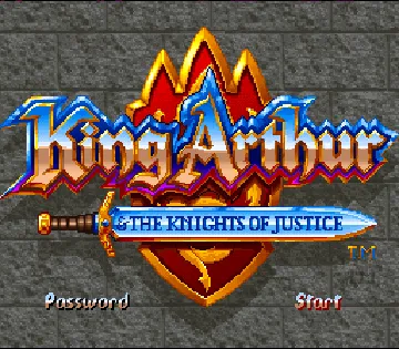 King Arthur & The Knights of Justice (USA) screen shot title